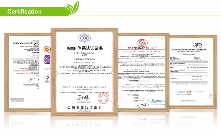 XMSD certification support for pickled garlic cloves